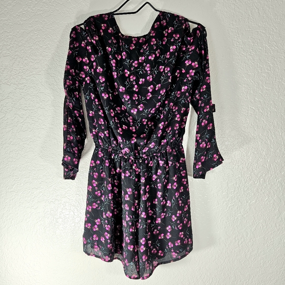 Entro Cherry Blossom Flower Design Romper Unitard - Picture 9 of 11